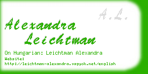 alexandra leichtman business card